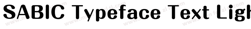 SABIC Typeface Text Light (正文)字体转换